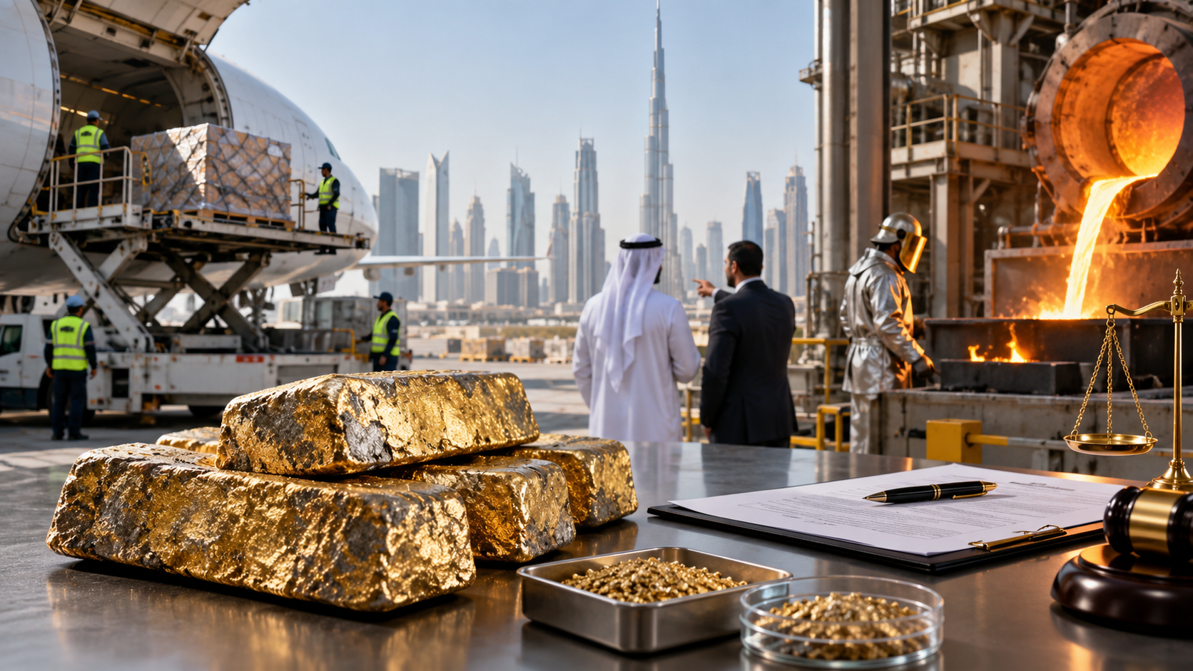 Importing Raw Gold to Dubai: What Should the Contract Include?